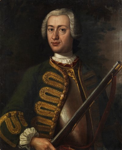 Portræt af en adelsmand af Unidentified painter label QS