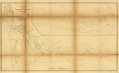 Kernesund og stræder, North Carolina. LOC 99447462 af United States Coast Survey