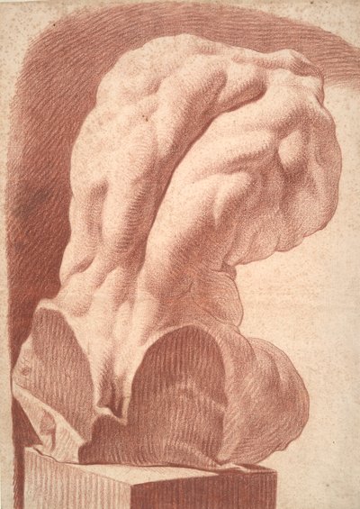Akademisk undersøgelse af en torso af Unknown