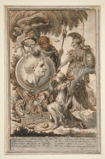 Allegori til ære for Antonio Vaini af Unknown