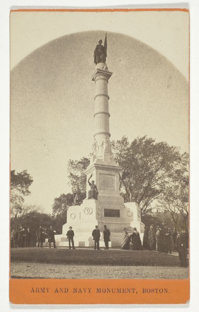 Monument for hæren og flåden, Boston af Unknown