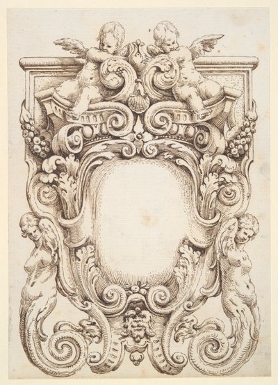 Cartouche design af Unknown