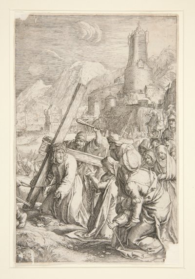 Kristus bærer korset af Unknown