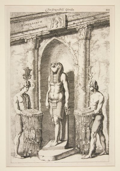 Das Gotzenbild Osiridis [Osiris tempel] af Unknown