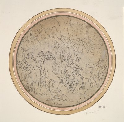 Diana og hendes nymfer overrasket af Actaeon af Unknown
