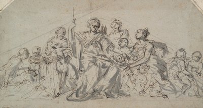 Diana med nymfer og Putti af Unknown
