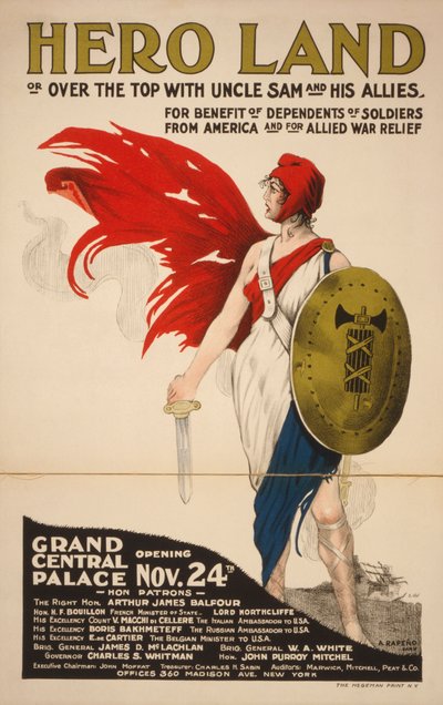 Fransk Hero Land-plakat af Unknown