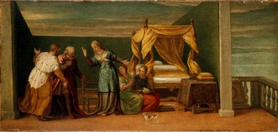 Judith modtager de gamle fra Bethulia, c1500-tallet af Unknown