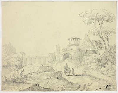 Uden for Porta Metella, Rom af Unknown