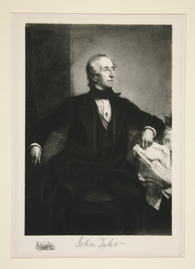 Portræt af John Tyler af Unknown