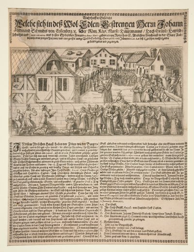 Religiøs scene med prædikant af Unknown