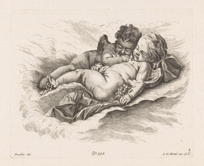 Slapende putti Putti (serietitel) af Unknown