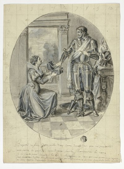 Chevalier Bayard Refusing 2500 Ducats af Unknown