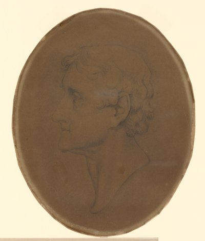 Thomas Jefferson - efter Gilbert Stuart-portræt på Monticello af Unknown