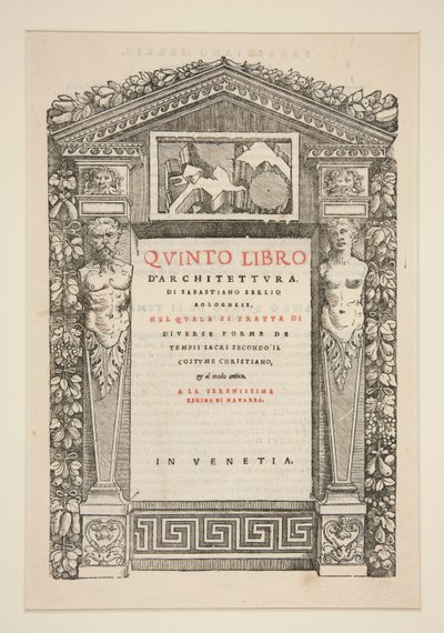 Titelside til Fifth Book of Architecture af Unknown
