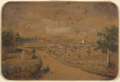 Unavngivet landskab (Claverack, NY?) af Unknown