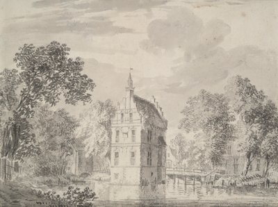 Udsigt over Crayestein Castle, Holland af Unknown
