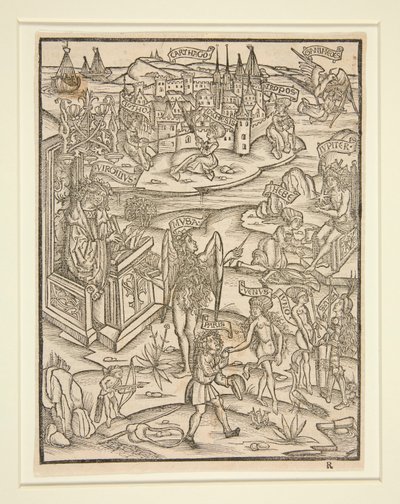Træsnit fra Strasbourg Virgil, 1502 af Unknown