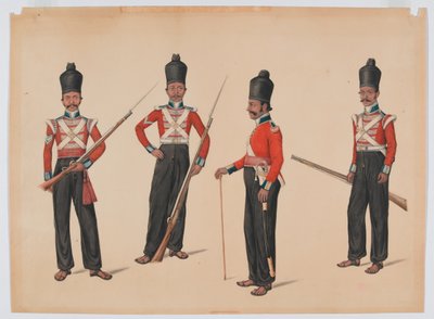 40. Madras indfødte infanteri af Unknown artist