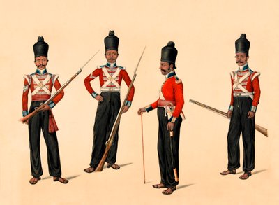 40. Madras indfødte infanteri, 1835 ca af Unknown