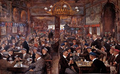 Et bryggeri i Leipzig (Tyskland) af Unknown Artist