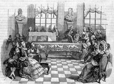 En koncert i det 18. århundrede. af Unknown artist