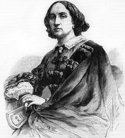 Adelaide Ristori (1822-1906), italiensk tragedier. af Unknown artist
