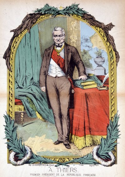 Adolphe Thiers (1797-1877), fransk politiker, journalist og historiker. af Unknown artist