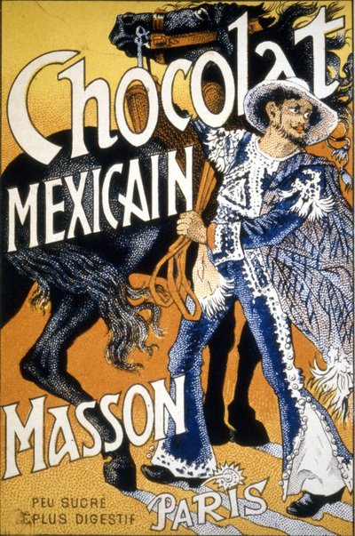 Annoncering "" Chocolate Mexican Masson - lidt sød og mere fordøjelig". af Unknown artist