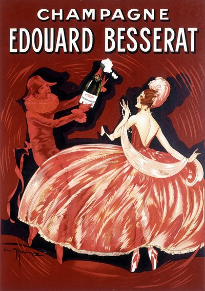 Reklameplakat for Champagne Edouard Besserat, slutningen af det 19. århundrede af Unknown Artist