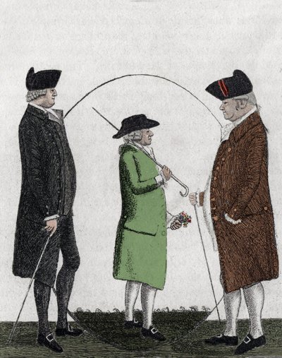Alexander Gordon, Lord Rockville (1739-1792); Adam Smith (1723-1790) - stik - 1800-tallet af Unknown artist