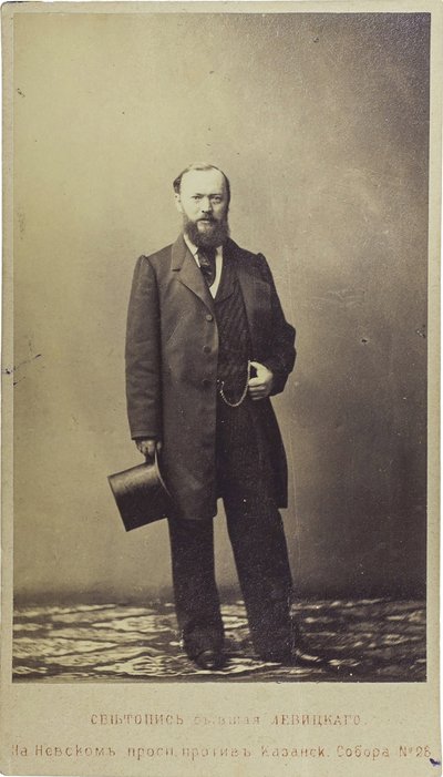 Alexandre Ostrovski - Portræt af dramatikeren Alexander N. Ostrovsky (1823-1886), Anonym. Fotografi af Unknown artist