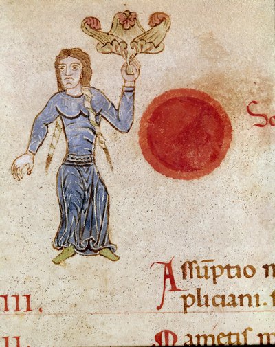 Allegorisk fremstilling af august måned (miniature af Unknown artist
