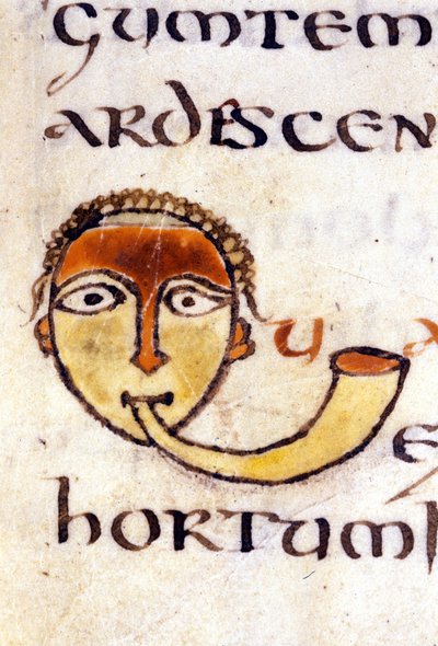 Alfabet: miniaturet bogstav U af Unknown artist