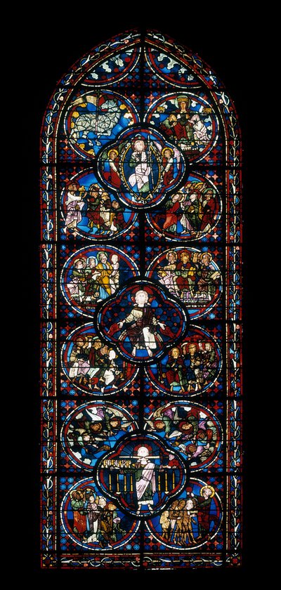 Ambulant vindue (farvet glas af Unknown artist