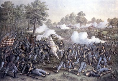 amerikansk borgerkrig af Unknown artist