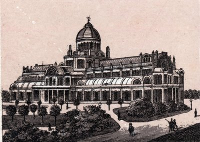 Amsterdam, Holland: udsigt over Folkets palads. i "" Verden illustrerer 168 visninger"" Udateret (slutningen af 1800-tallet) af Unknown artist