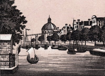 Amsterdam, Holland: udsigt over Singel-kanalen. i "" Verden illustrerer 168 visninger"" Udateret (slutningen af det 19. århundrede) af Unknown artist