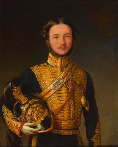 En officer af 1. troppe, Bombay Horse Artillery af Unknown artist