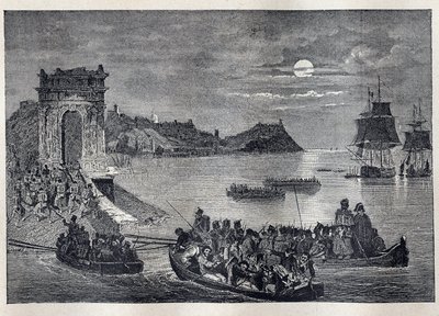 Ancona (Ancona) - Ancona ekspedition til Italien lanceret af Louis Philippe I natten mellem 22. og 23. februar af Unknown artist