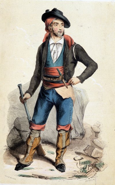 Andalusisk smugler (kostume) af Unknown artist