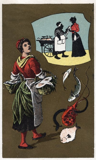 Anonym kromolitografi, slutningen af det 19. århundrede. af Unknown artist