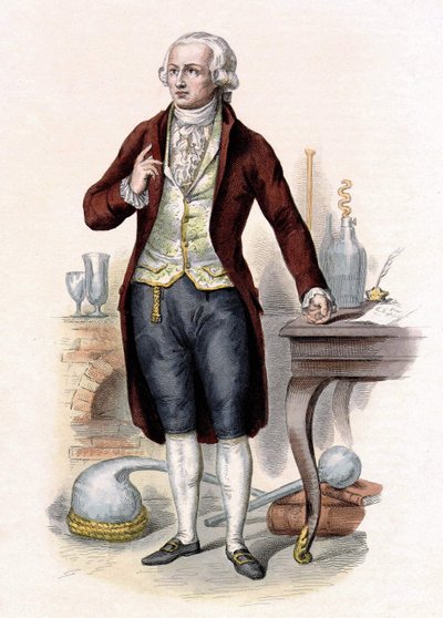 Antoine Laurent de Lavoisier (1743-1794), fransk kemiker. af Unknown artist