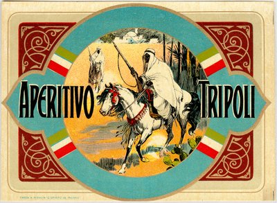 Aperitivo Tripoli alkoholannonce, slutningen af det 19. århundrede af Unknown artist