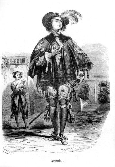 Aramis - i "De 3 musketerer"" af Alexandre Dumas Père. af Unknown artist