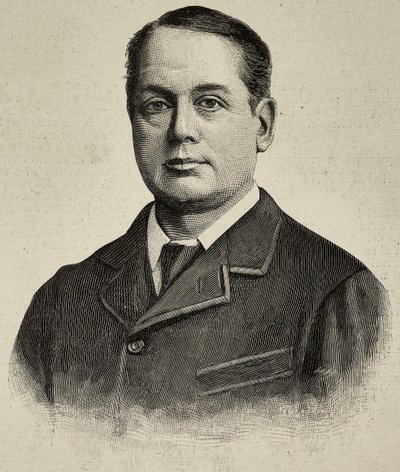 Archibald Philip Primrose, 5. jarl af Rosebery (1847-1929), britisk politiker, kobberstik af et fotografi af J Jerrard fra L