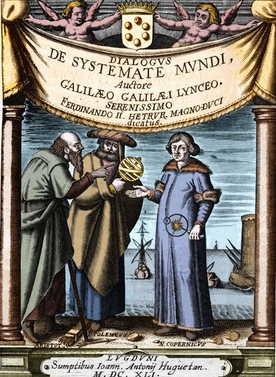 Aristoteles, Ptolemæus og Nicolas Copernicus af Unknown artist