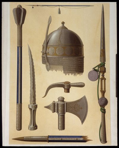 Armes de Toman Bay - i "" arabisk kunst"" fra monumenterne i Kairo fra det 7. århundrede til det 18. århundrede af Prisse d