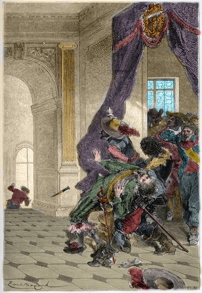 Mordet på hertugen af Buckingham - George Villiers af Unknown artist