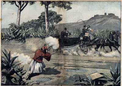 Angreb på George I, konge af Grækenland, og hans datter - 20. februar af Unknown artist